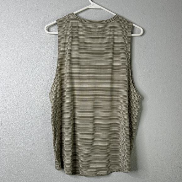 Athleta Cloudlight Striped Muscle Tank Top Green Size Large - Picture 6 of 7